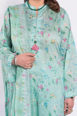 3 Piece Unstitched Embroidered Printed Lawn Suit with Embroidered Printed Chiffon Dupatta BM-52008