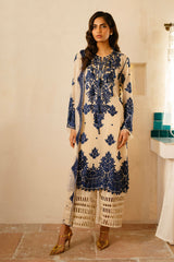 3 Piece Unstitched Embroidered Swiss Voile Suit with Embroidered Chiffon Dupatta LSV-52020