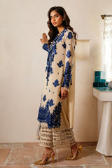 3 Piece Unstitched Embroidered Swiss Voile Suit with Embroidered Chiffon Dupatta LSV-52020