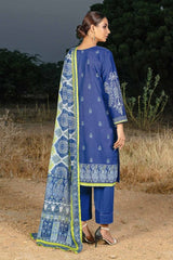 3 Piece Digital Printed Embroidered Corduroy Unstitched Suit with Digital Printed Cotton Net Dupatta CD-32009