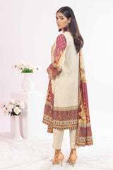 3 Piece Printed Chambray Unstitched Suit WNS-32295 B