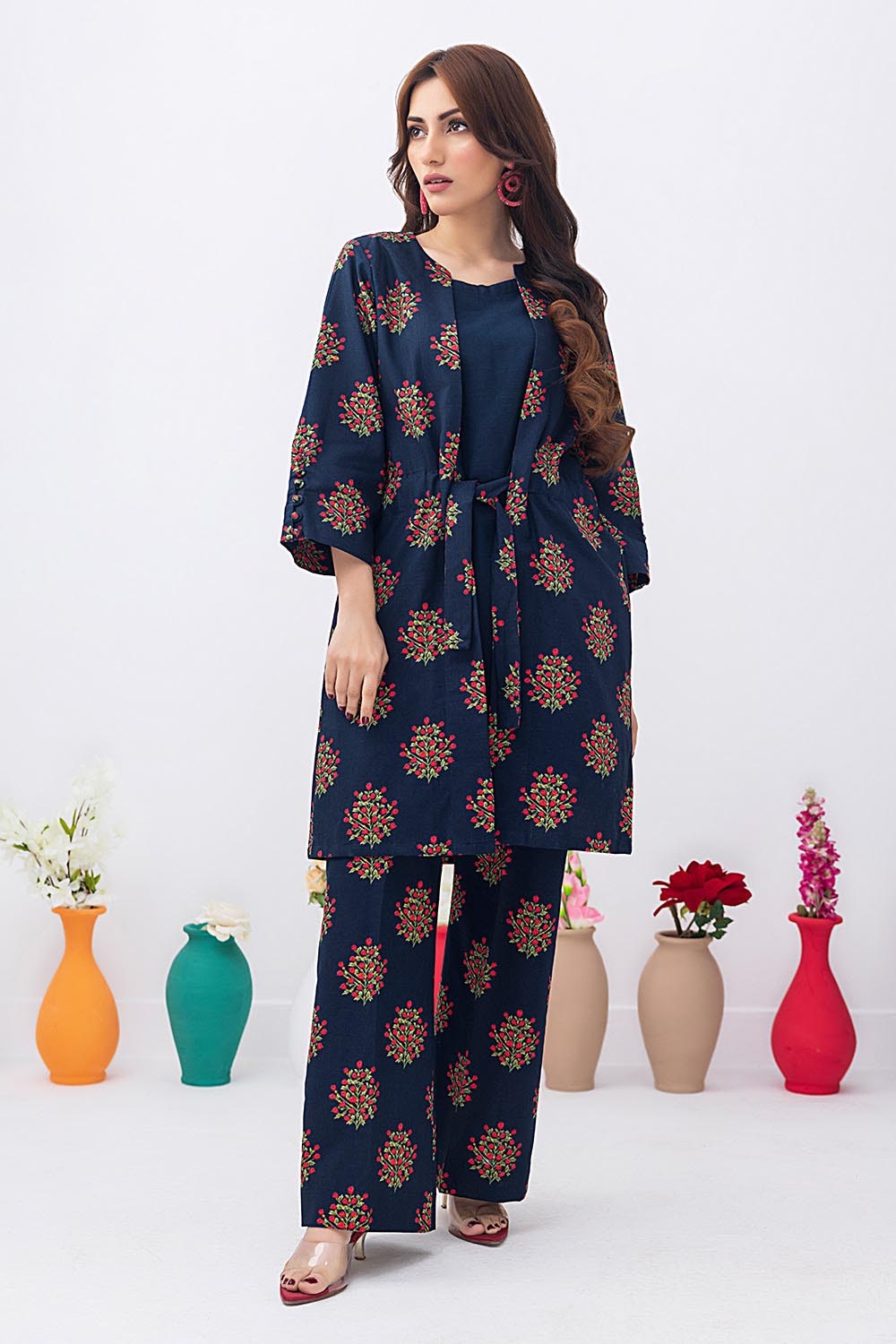 2 Piece Printed Khaddar Unstitched Suit CWT-32004