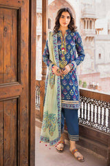 3 Piece Lawn Unstitched Foil Printed Suit CL-32236 B