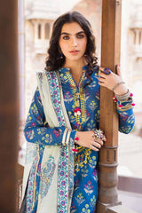 3 Piece Lawn Unstitched Foil Printed Suit CL-32236 B
