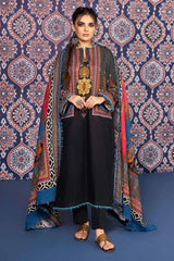 3 Piece Khaddar Printed Unstitched Suit K-32034