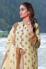 3 Piece Printed Karandi Unstitched Suit AY-32028
