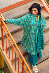3 Piece Digital Printed Linen Unstitched Suit LT-32009 A