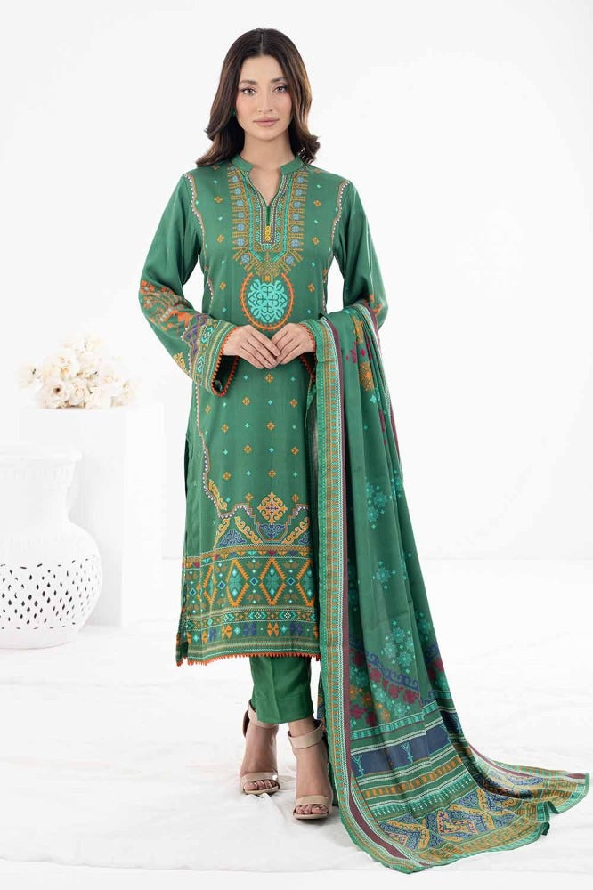 3 Piece Printed Cotail Unstitched Suit WNS-32174 B