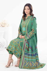 3 Piece Printed Cotail Unstitched Suit WNS-32174 B