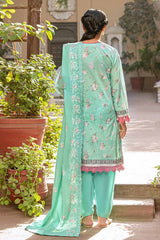 3 Piece Lawn Unstitched Embroidered Suit DM-32006
