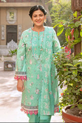 3 Piece Lawn Unstitched Embroidered Suit DM-32006