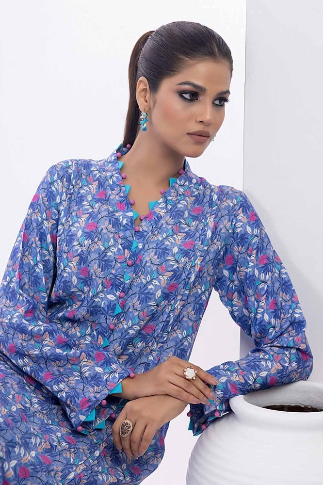 2 Piece Printed Karandi Unstitched Suit WNST-32071
