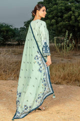 3 Piece Printed Corduroy Unstitched Suit with Cotton Net Dupatta CD-32004 A