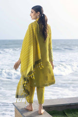3 Piece Embroidered Jacquard Unstitched Suit with Yarn Dyed Dupatta MJ-32043