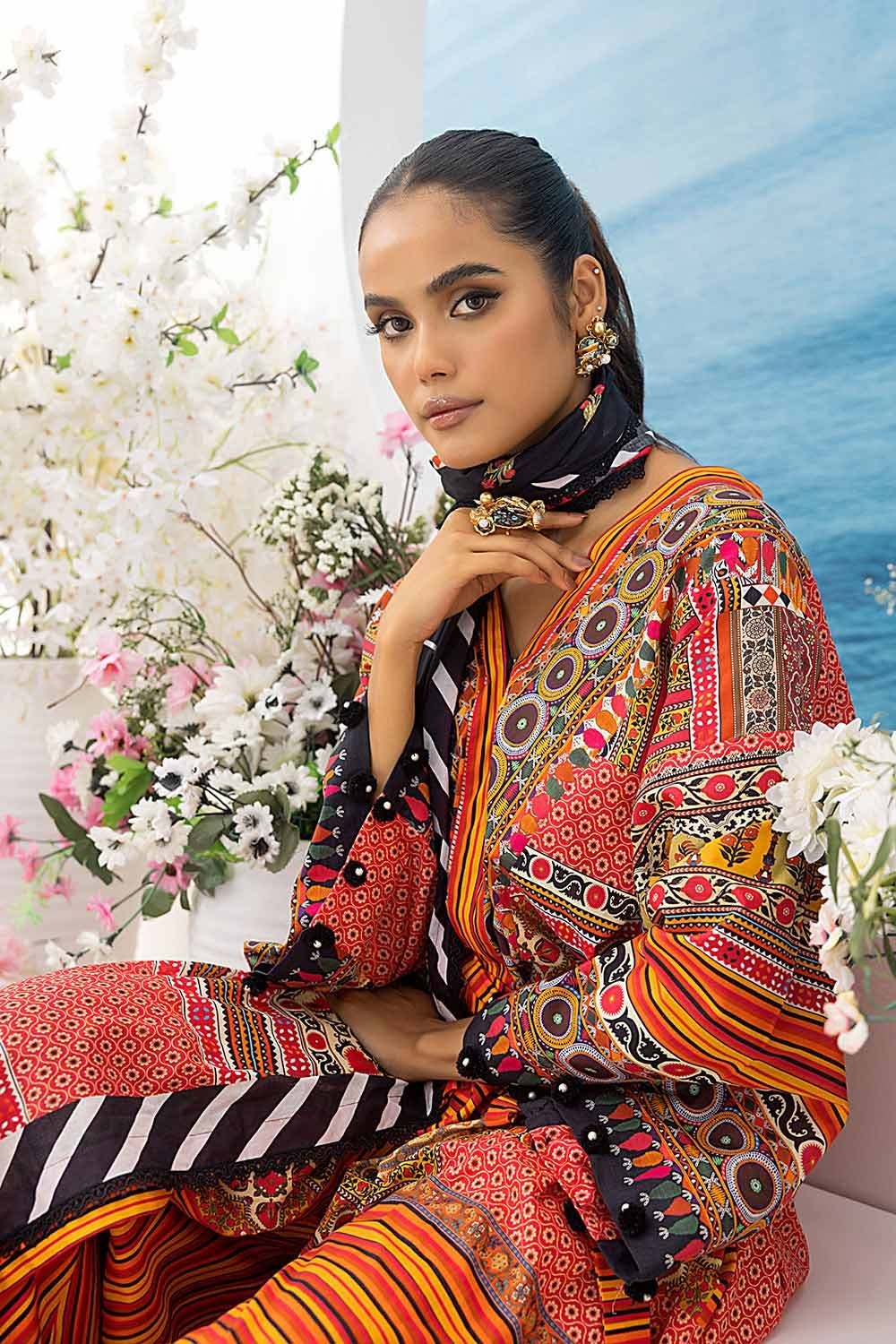 3 Piece Printed Lawn Unstitched Suit CL-32477