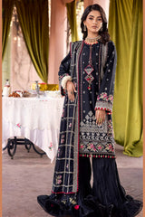 3 Piece Zari Embroidered Lawn Unstitched Suit with Embroidered Chiffon Dupatta FE-42031