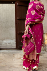 3 Piece Embroidered Jacquard Unstitched Suit with Jacquard Dupatta FE-42051