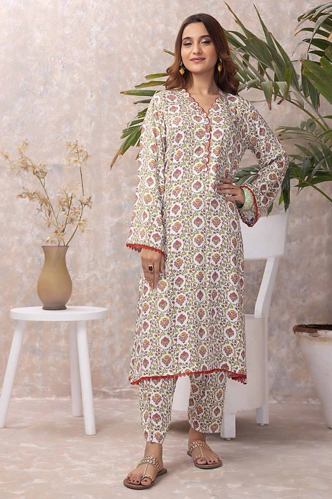 2 Piece Cotail Unstitched Suit WNST-32053