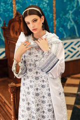 3 Piece Embroidered Swiss Voile Unstitched Suit LSV-32014
