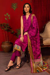3 Piece Digital Printed Pashmina Unstitched Suit with Digital Printed Pashmina Shawl AP-32008