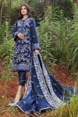 3 Piece Embroidered Yarn Dyed Unstitched Suit YD-32007