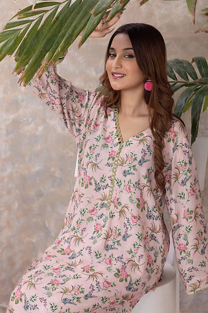 2 Piece Printed Karandi Unstitched Suit WNST-32064
