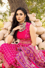 3 Piece Chunri Lawn Unstitched Gold Printed Suit CL-32140 A