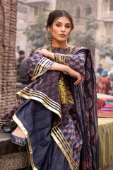 3 Piece Lawn Unstitched Foil Printed Suit CL-32445 B