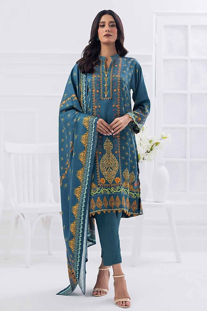 3 Piece Printed Cotail Unstitched Suit WNS-32179 A
