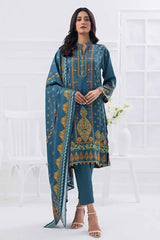 3 Piece Printed Cotail Unstitched Suit WNS-32179 A