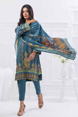 3 Piece Printed Cotail Unstitched Suit WNS-32179 A