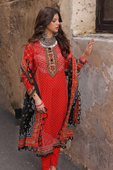 3 Piece Chunri Lawn Unstitched Suit CL-32092 B