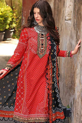 3 Piece Chunri Lawn Unstitched Suit CL-32092 B