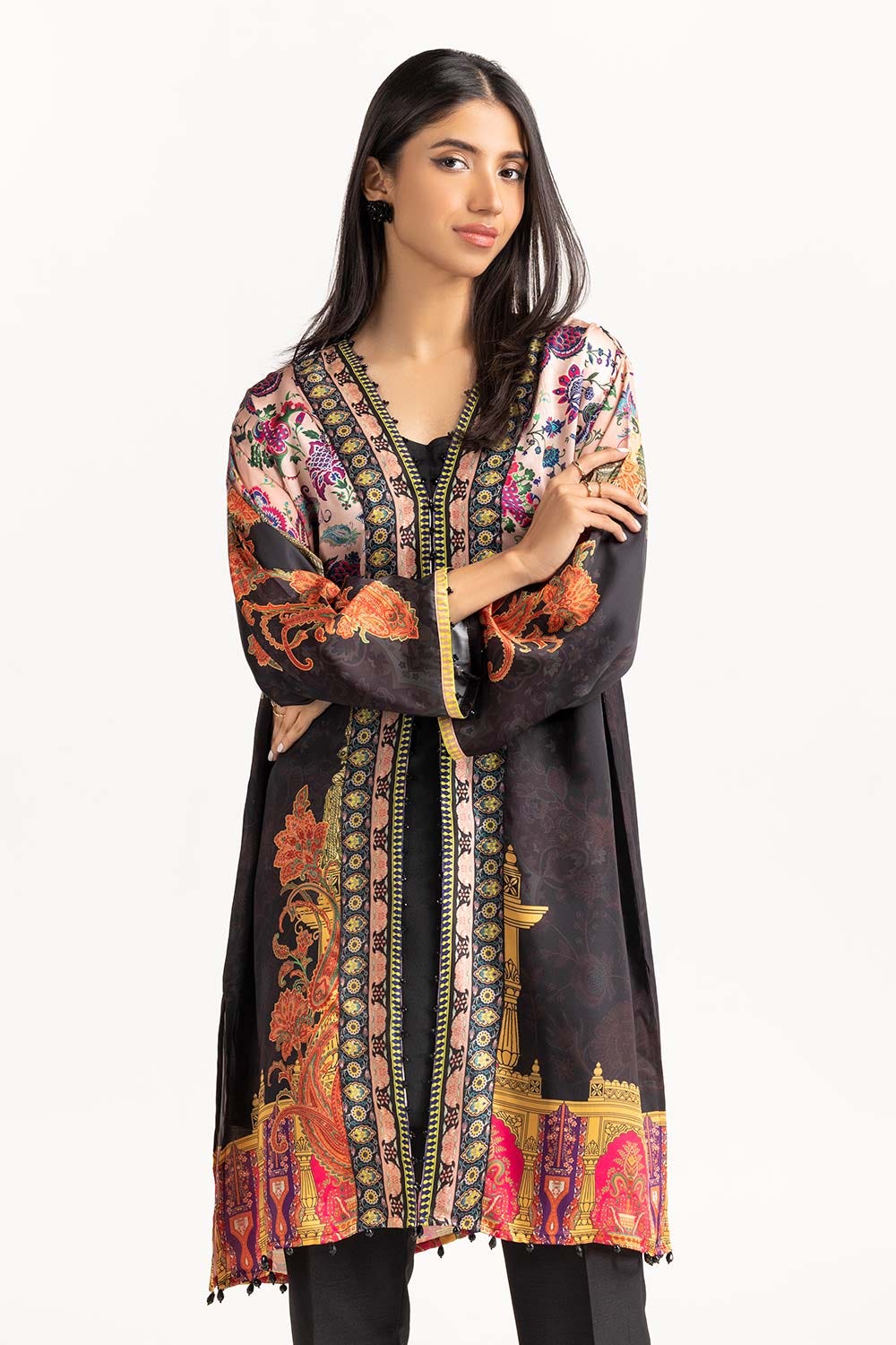 Shamose Silk Embellished Shirt GLM-23-33