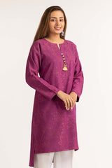 Dyed Jacquard Embellished Shirt GLW-23-47