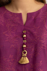 Dyed Jacquard Embellished Shirt GLW-23-47