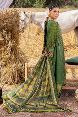 3 Piece Unstitched Gold Printed Lawn Suit CL-52635