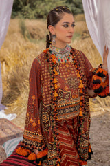 2 Piece Unstitched Gold Printed Lawn Suit TL-52144