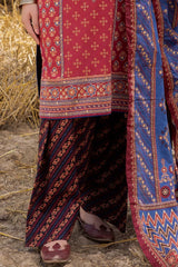 3 Piece Unstitched Gold Printed Lawn Suit CL-52630