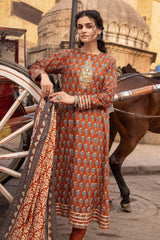 3 Piece Lawn Unstitched Foil Printed Suit CL-32446 A