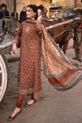 3 Piece Lawn Unstitched Foil Printed Suit CL-32446 A