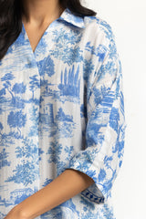 Dobby Texture Printed Shirt IPS-44515