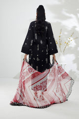 3 Piece Cross Slub Printed Suit IPSTD-44116