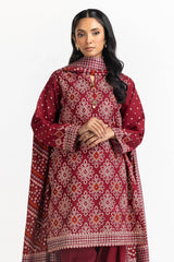 3 Piece Khaddar Printed Suit IUSTKSD-328