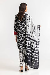 3 Piece Khaddar Printed With Embroidered Suit IUSTKSD-333