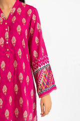 3 Piece Printed Linen Suit IUSTKSD-337