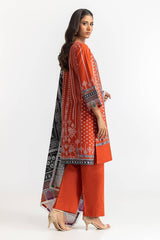 3 Piece Printed Khaddar Suit IUSTKSD-347