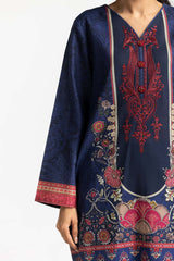 3 Piece Khaddar Printed With Embroidered Suit IUSTKSD-377