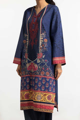 3 Piece Khaddar Printed With Embroidered Suit IUSTKSD-377