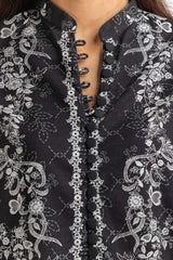 3 Piece Khaddar Printed With Embroidered Suit IUSTKSD-383